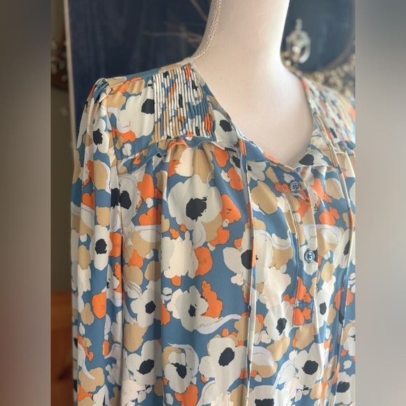 Joie Multicolor Floral Blouse size M - Picture 7 of 13